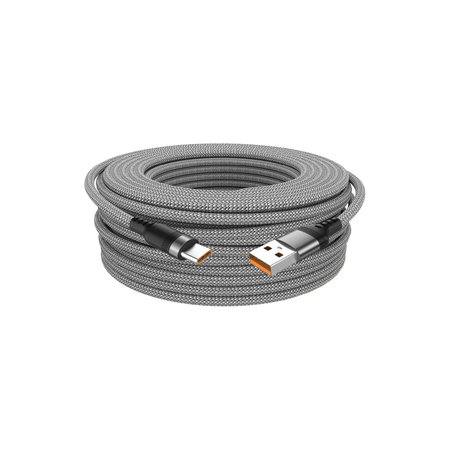 USB-C / USB-C kabel, 6A, 2m, šedý