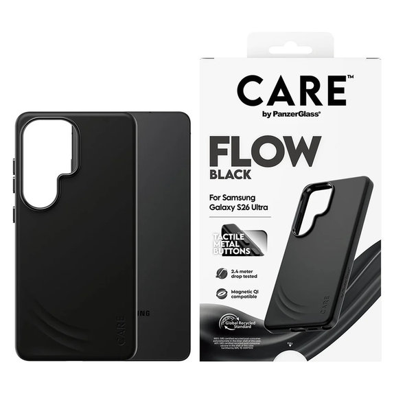 Pouzdro FLOW s QI pro Samsung Galaxy S26 Ultra, Černá, PanzerGlass