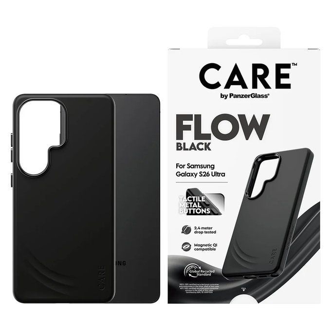Pouzdro FLOW s QI pro Samsung Galaxy S26 Ultra, Černá, PanzerGlass