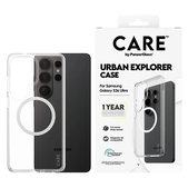 Pouzdro Urban Explorer s bílým QI pro Samsung Galaxy S26 Ultra, Transparentní, PanzerGlass