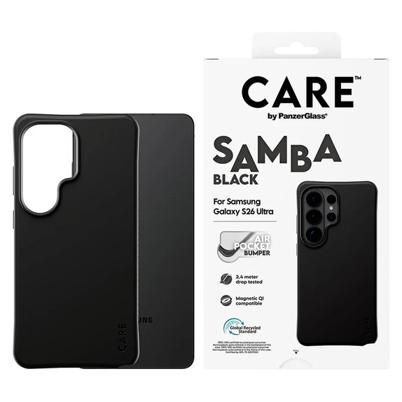 Pouzdro Samba s QI pro Samsung Galaxy S26 Ultra, Černá, PanzerGlass