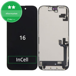 Displej In-Cell HD+ pro iPhone 16, Dotykové sklo s rámem
