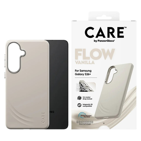 Pouzdro FLOW s QI pro Samsung Galaxy S26+, Vanilla, PanzerGlass