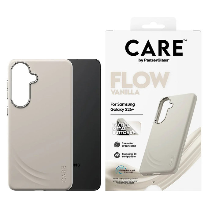 Pouzdro FLOW s QI pro Samsung Galaxy S26+, Vanilla, PanzerGlass