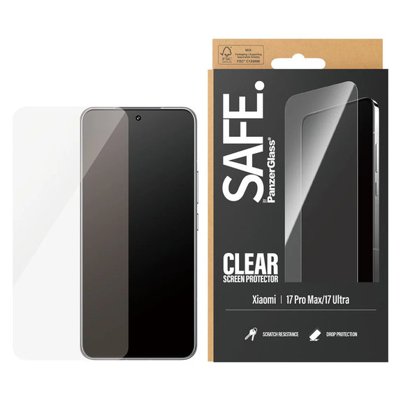 Tvrzené sklo UWF pro Xiaomi 17 Ultra, Černá, SAFE by PanzerGlass