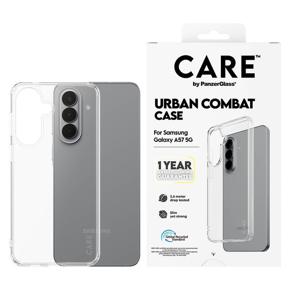 Pouzdro Urban Combat pro Samsung Galaxy A57, Transparentní, PanzerGlass