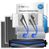 Sada náhradních dílů pro Ecovacs T80 Omni, T80 (1x Hlavní kartáč, 2x Filtr, 2x Boční kartáč, 2x Mopovací útěrka, 2x Sáček na prach)