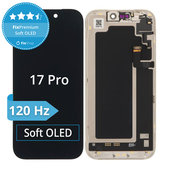 Displej Soft OLED 120Hz pro iPhone 17 Pro - Dotykové sklo + Rám, DIAGNOSTIC