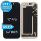 Displej Soft OLED 120Hz pro iPhone 17 Pro - Dotykové sklo + Rám, DIAGNOSTIC
