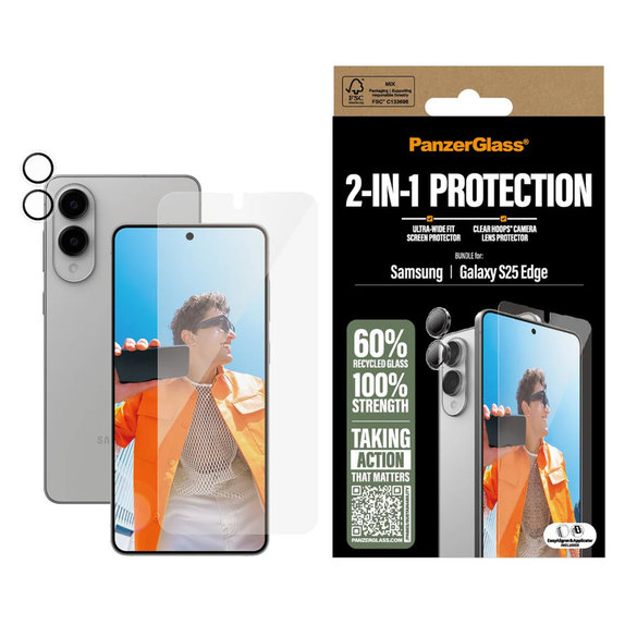 Bundle 2v1 pro Samsung Galaxy S25 Edge, PanzerGlass