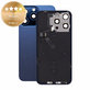 Sklo zadního housingu pro iPhone 15 Pro Max, Blue Titanium, Pulled A