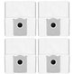 Sáček do vysavače, 4 ks pro Ecovacs Deebot T30c, T50-series, T80-series, X8-series, X9 Pro-series