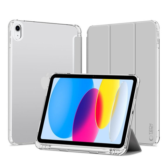 Pouzdro Sc Pen Hybrid pro iPad 10.9" 10 / 2022 / 11" 11 / 2025, šedá, Tech-Protect
