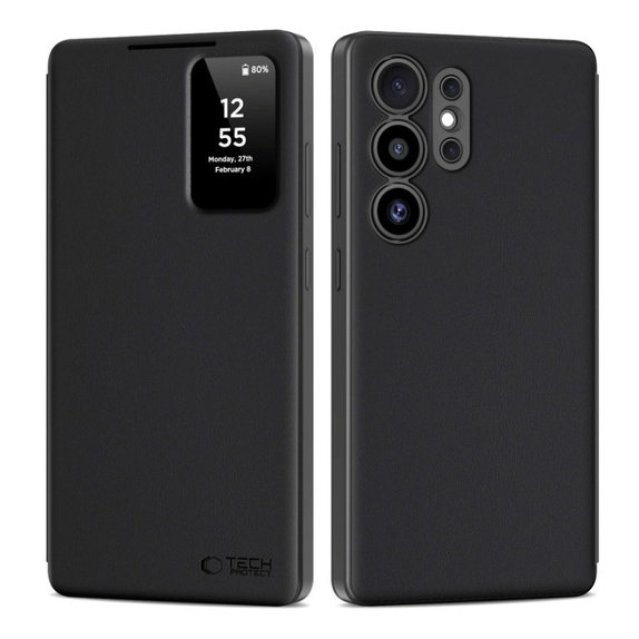 Pouzdro Smart Wallet pro Samsung S25 Ultra, Matte Black, Tech-Protect