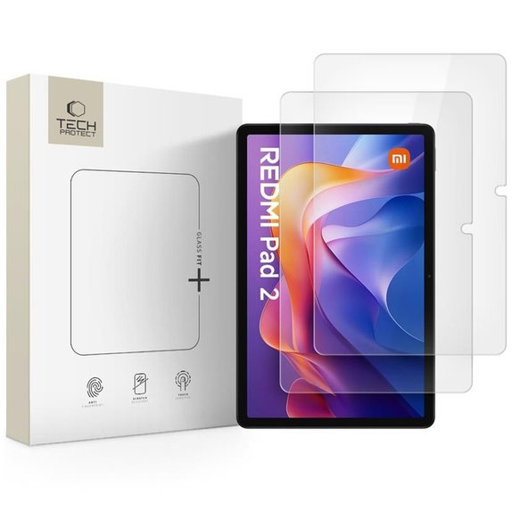 Tvrzené sklo Glass Fit+ 2-PACK pro Xiaomi Redmi Pad 2 / SE 11.0, čirá, Tech-Protect