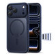 Pouzdro MagPeak MagSafe CC pro iPhone 17 Pro, Matte Deep Blue, Tech-Protect