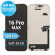Displej Soft OLED 120Hz pro iPhone 16 Pro Max, Dotykové sklo s rámem, FixPremium PRO
