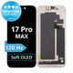 Displej Soft OLED 120Hz pro iPhone 17 Pro Max, Dotykové sklo s rámem, FixPremium PRO