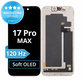 Displej Soft OLED 120Hz pro iPhone 17 Pro Max, Dotykové sklo s rámem, FixPremium PRO