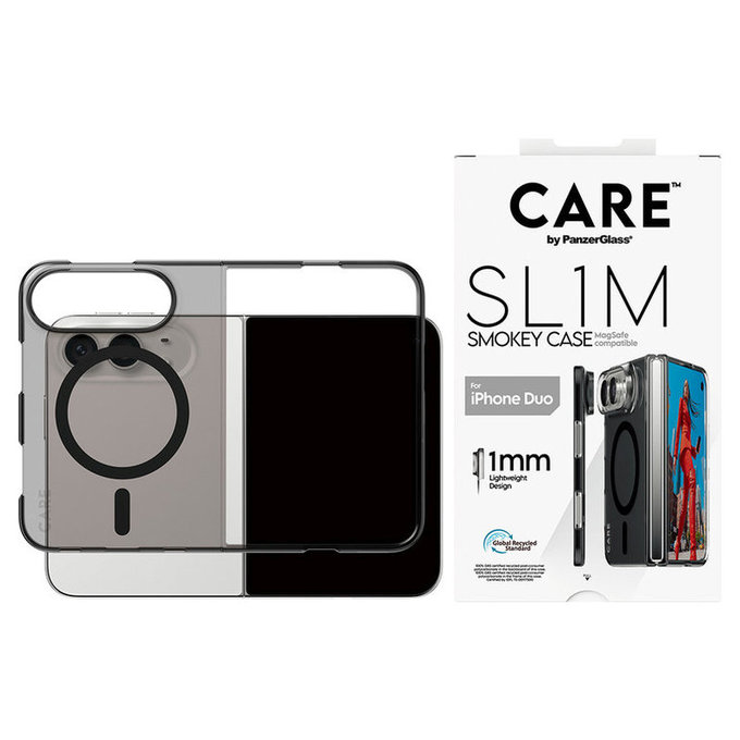 Pouzdro SL1M Smokey s černým MagSafe pro iPhone Duo, PanzerGlass