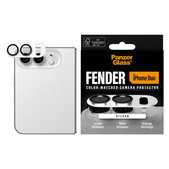 Ochranný kryt objektivu Fender pro iPhone Duo, Bílá, PanzerGlass