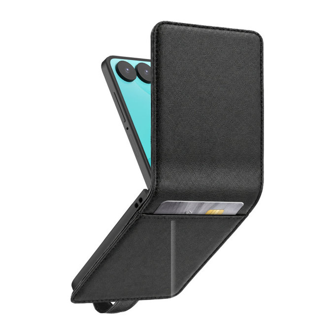Pouzdro Wallet Stand pro Samsung Galaxy Z Flip8, Černá, SBS