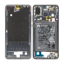 Huawei P20 - Střední Rám + Batérie (Black) - 02351VTL, 02351WKJ Genuine Service Pack