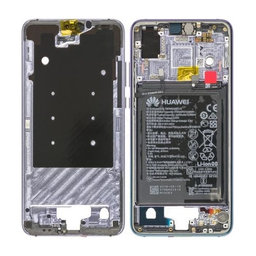 Huawei P20 - Střední Rám + Baterie (Twilight) - 02351WMP Genuine Service Pack