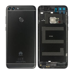 Huawei P Smart FIG-L31 - Bateriový Kryt + Senzor Otisku Prsta (Černá) - 02352NCC, 02351TEF Genuine Service Pack