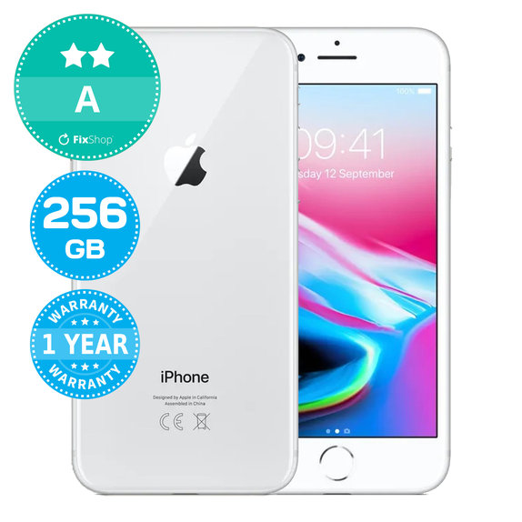 Apple iPhone 8 Silver 256GB A Repasovaný