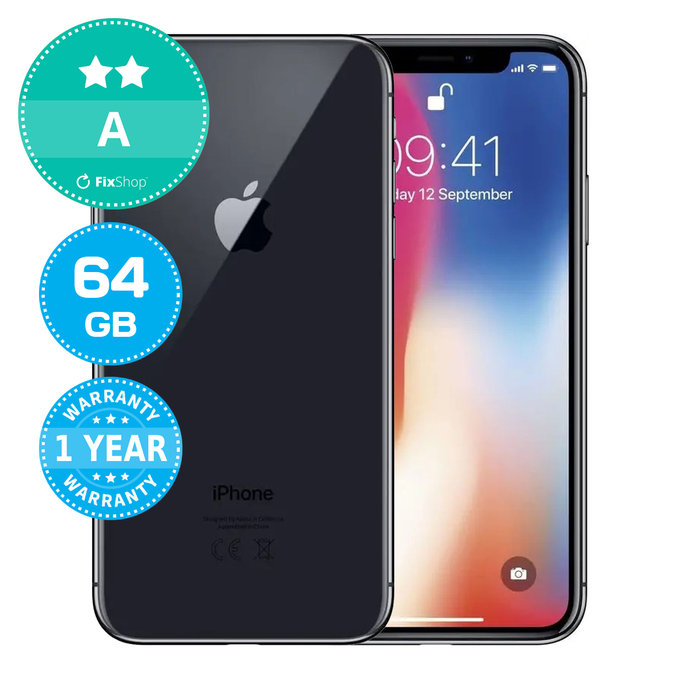 Apple iPhone X Space Gray 64GB A Repasovaný