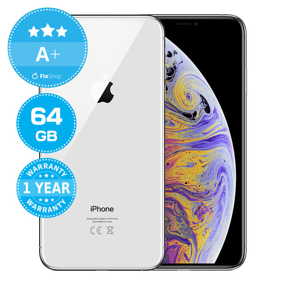 Apple iPhone XS Max Silver 64GB A+ Repasovaný