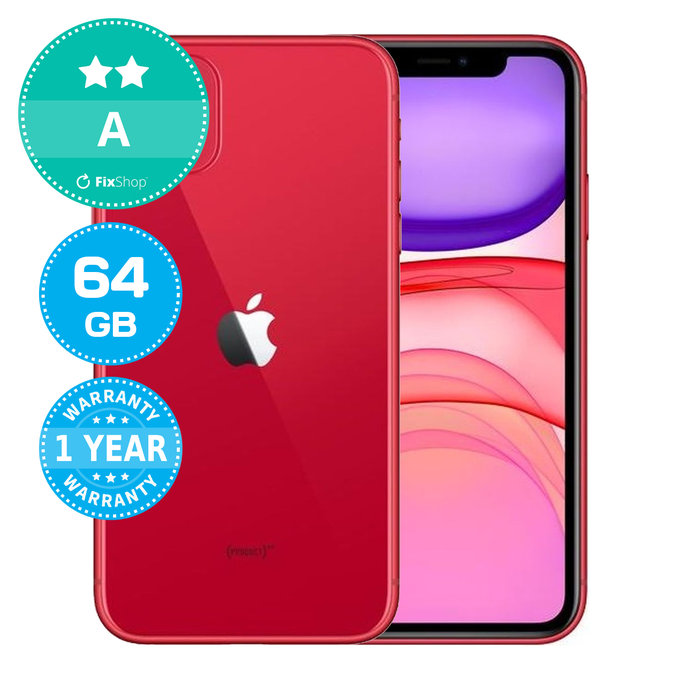 Apple iPhone 11 (PRODUCT)RED 64GB A Repasovaný