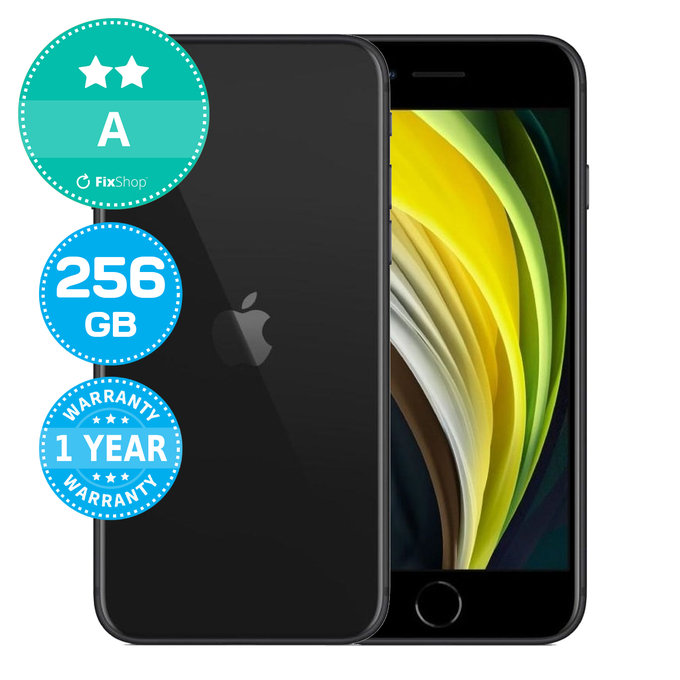 Apple iPhone SE (2nd Gen 2020) Black 256GB A Repasovaný
