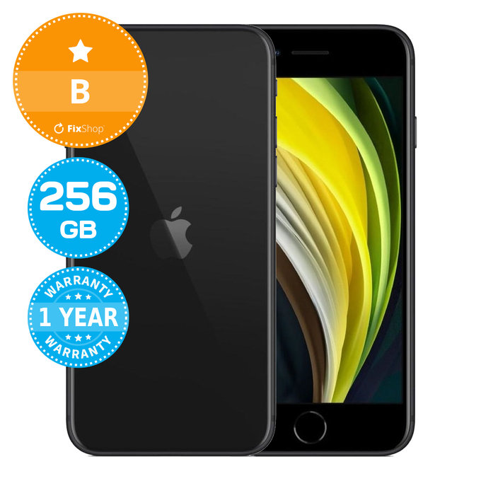 Apple iPhone SE (2nd Gen 2020) Black 256GB B Repasovaný