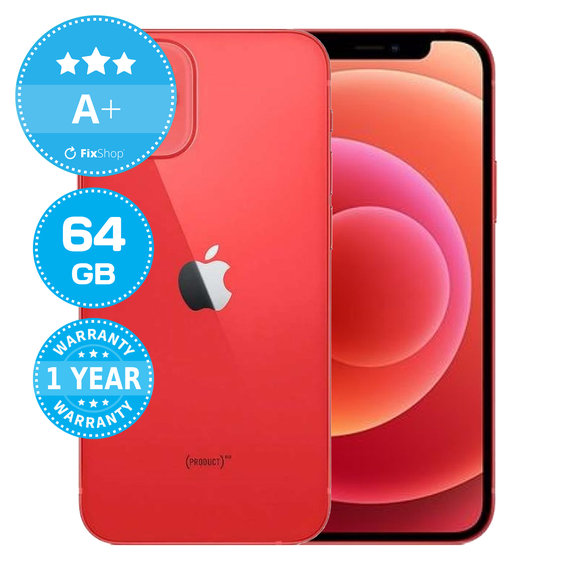 Apple iPhone 12 Mini (PRODUCT)RED 64GB A+ Repasovaný