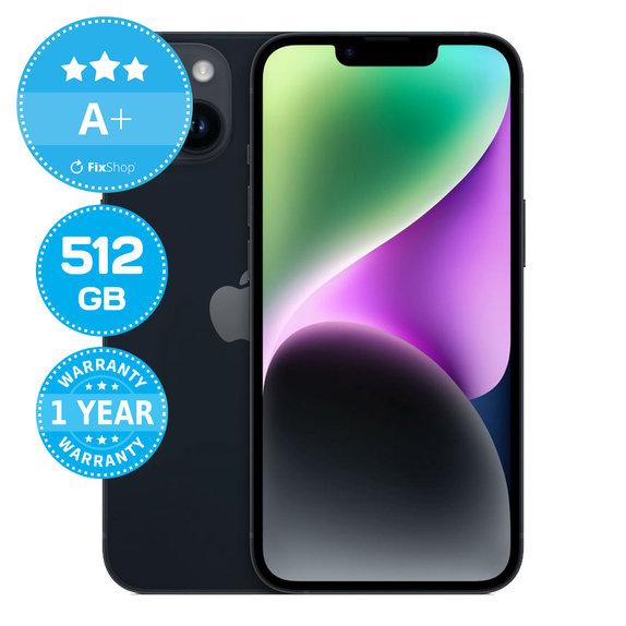 Apple iPhone 14 Midnight 512GB A+ Repasovaný