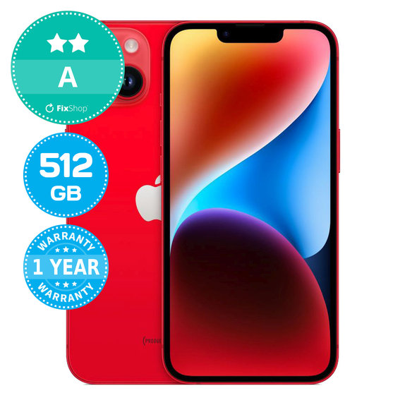 Apple iPhone 14 (PRODUCT)RED 512GB A Repasovaný