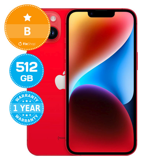 Apple iPhone 14 (PRODUCT)RED 512GB B Repasovaný