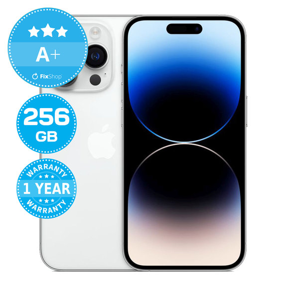 Apple iPhone 14 Pro Silver 256GB A+ Repasovaný