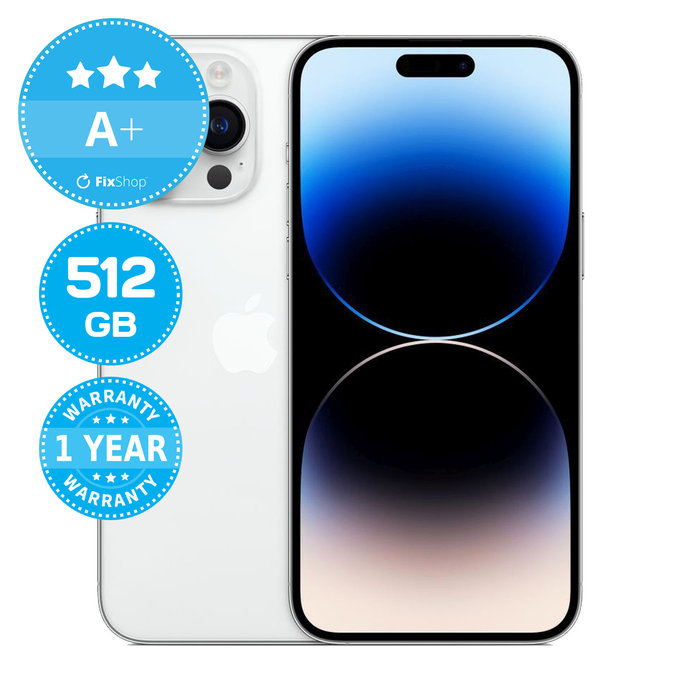 Apple iPhone 14 Pro Max Silver 512GB A+ Repasovaný