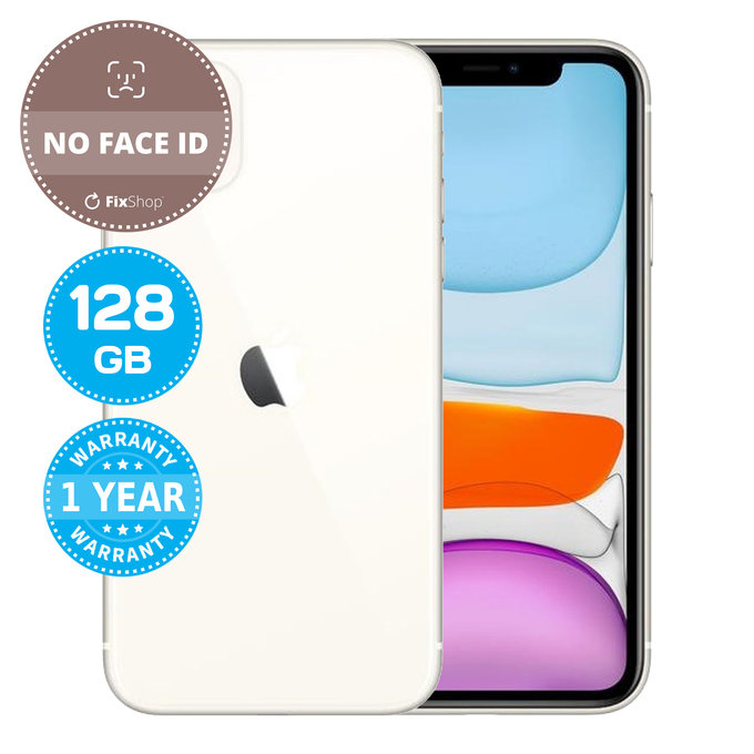 Apple iPhone 11 White 128GB (Bez Face ID) Repasovaný