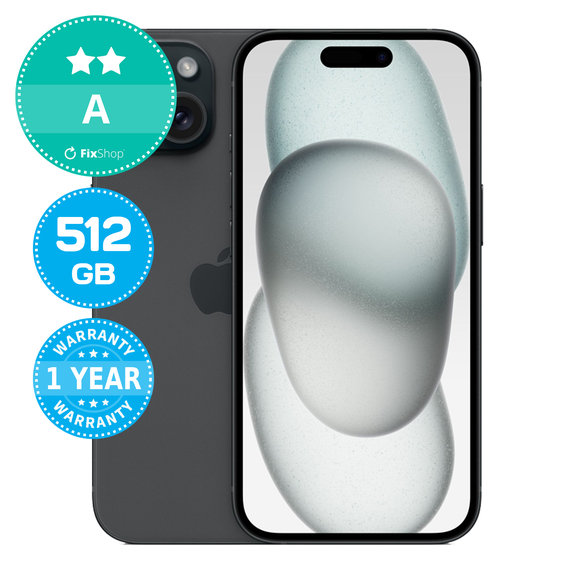 Apple iPhone 15 Black 512GB A Repasovaný