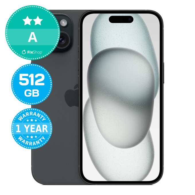 Apple iPhone 15 Black 512GB A Repasovaný