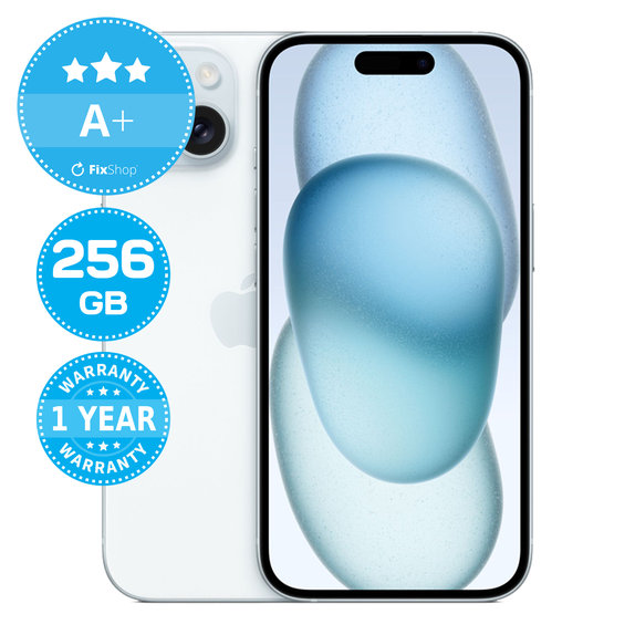 Apple iPhone 15 Blue 256GB A+ Repasovaný