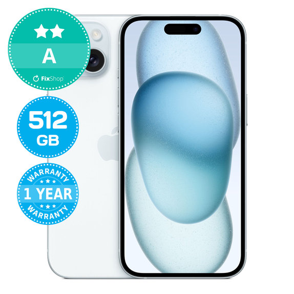 Apple iPhone 15 Blue 512GB A Repasovaný