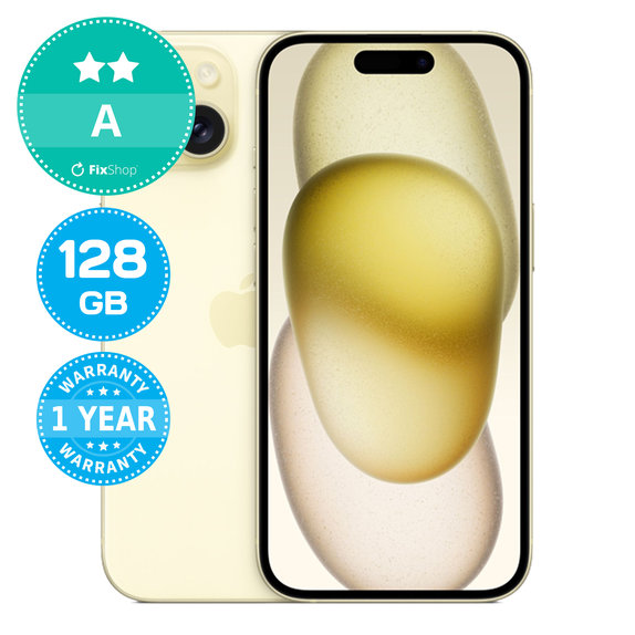 Apple iPhone 15 Yellow 128GB A Repasovaný
