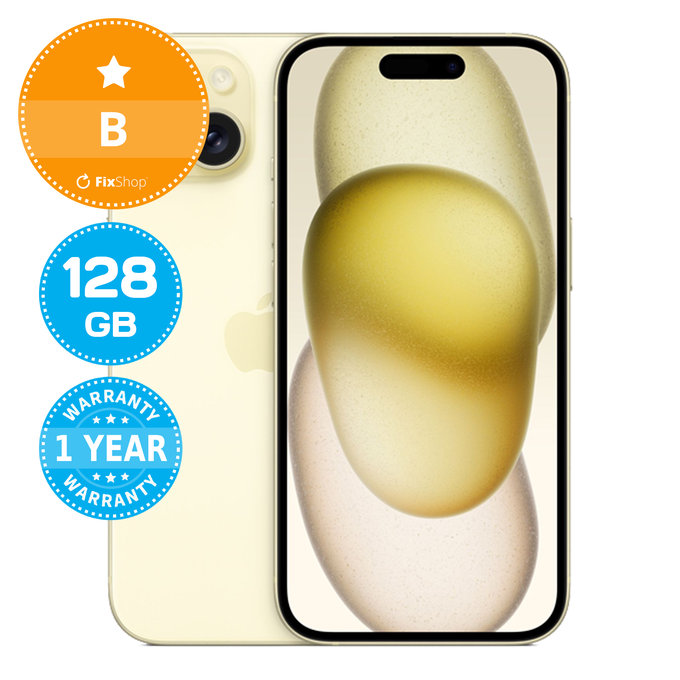 Apple iPhone 15 Yellow 128GB B Repasovaný