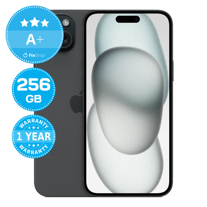 Apple iPhone 15 Plus Black 256GB A+ Repasovaný