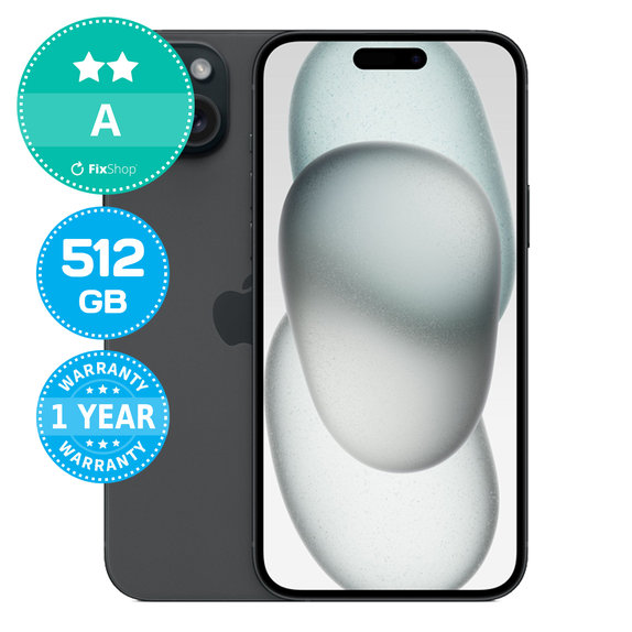 Apple iPhone 15 Plus Black 512GB A Repasovaný